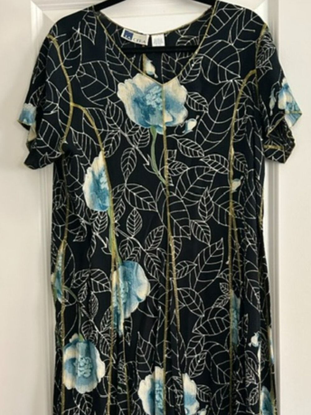 Women's La Cera Baby Doll Dress, Size Medium